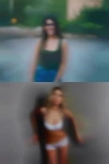 Older woman looking hook women